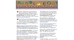 Desktop Screenshot of phobe.com